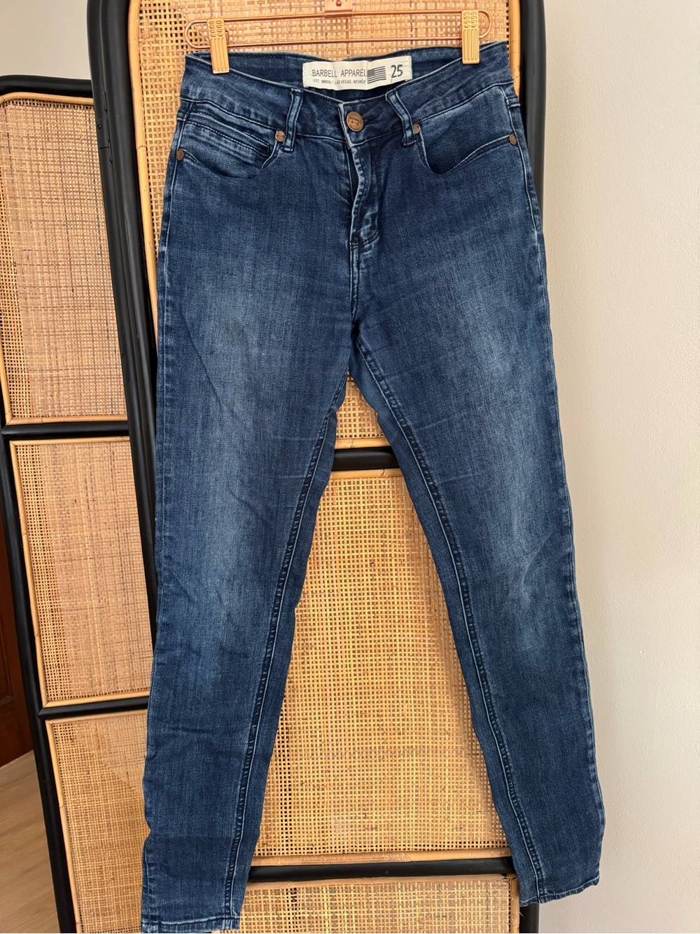 Barbell Apparel Low- Rise Dark Blue Women’s Jeans - Size 25